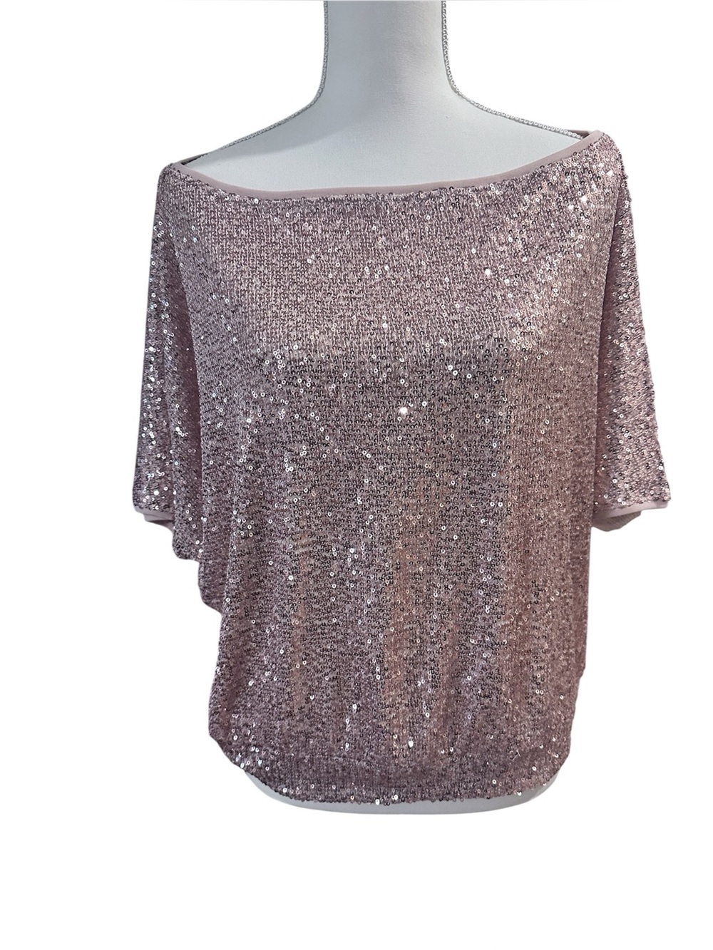 VENUS Off-The-Shoulder Sequin Top